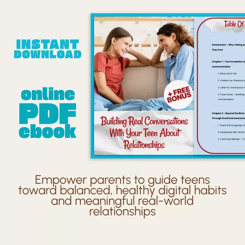 Building Real Conversations with Your Teen About Relationships | Parenting eBook for Meaningful Talks | How to Talk to Your Teen About Relationships Guide