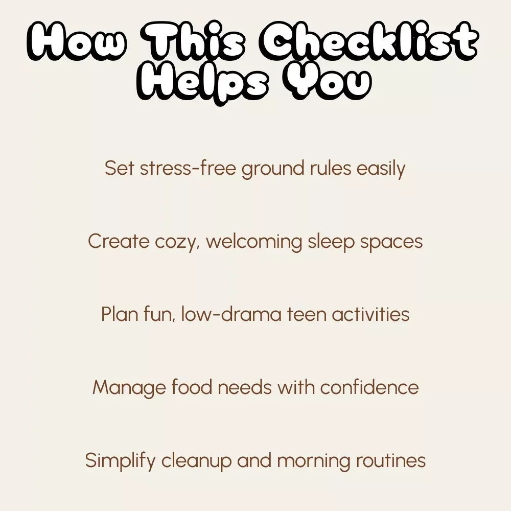 Mastering Teenage Sleepovers | Printable Parenting Guide | Digital Download eBook for Parents | Teen Sleepover Checklist & Hosting Tips