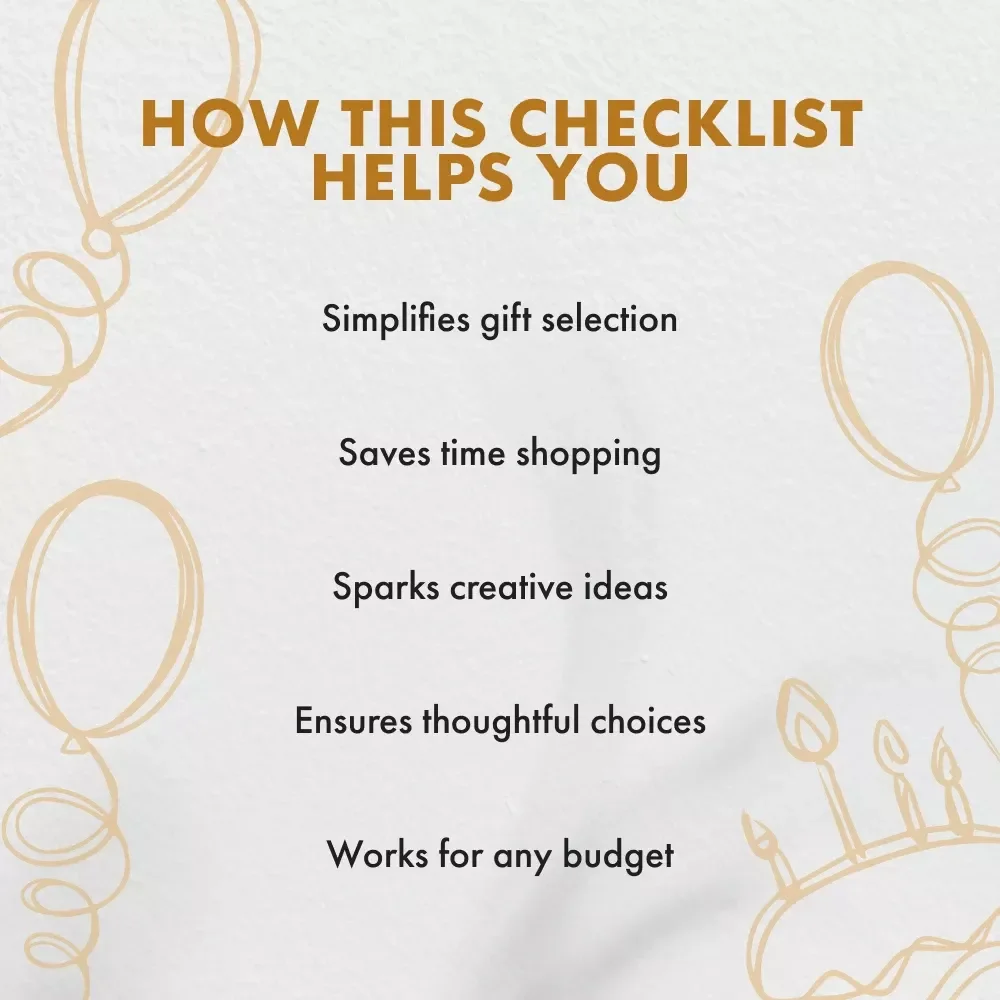 Birthday Gift Checklist for Your Brother | Printable Birthday Gift for Brother | Digital Download Gift Planner | Birthday Gift Ideas for Brother
