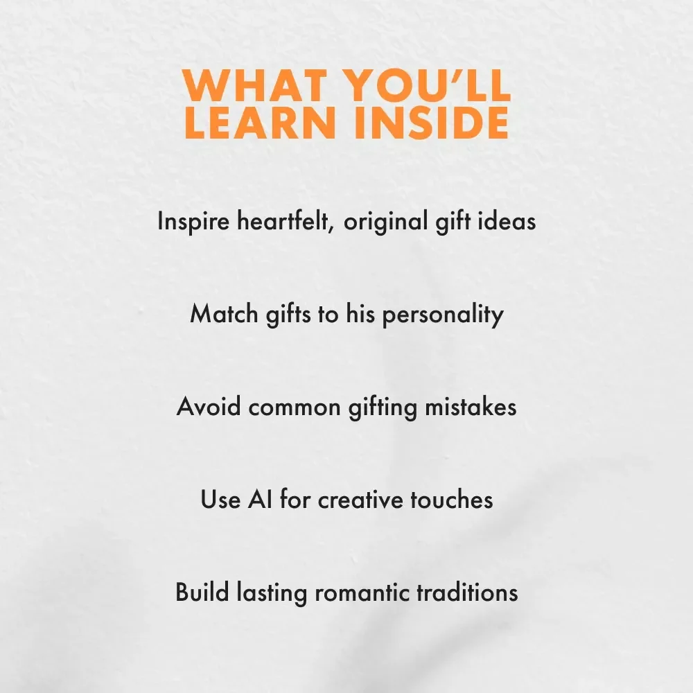 From the Heart Gifts for Your Husband | Personalized Gifts for Husband eBook | Thoughtful Digital Guide for Meaningful Gift Ideas