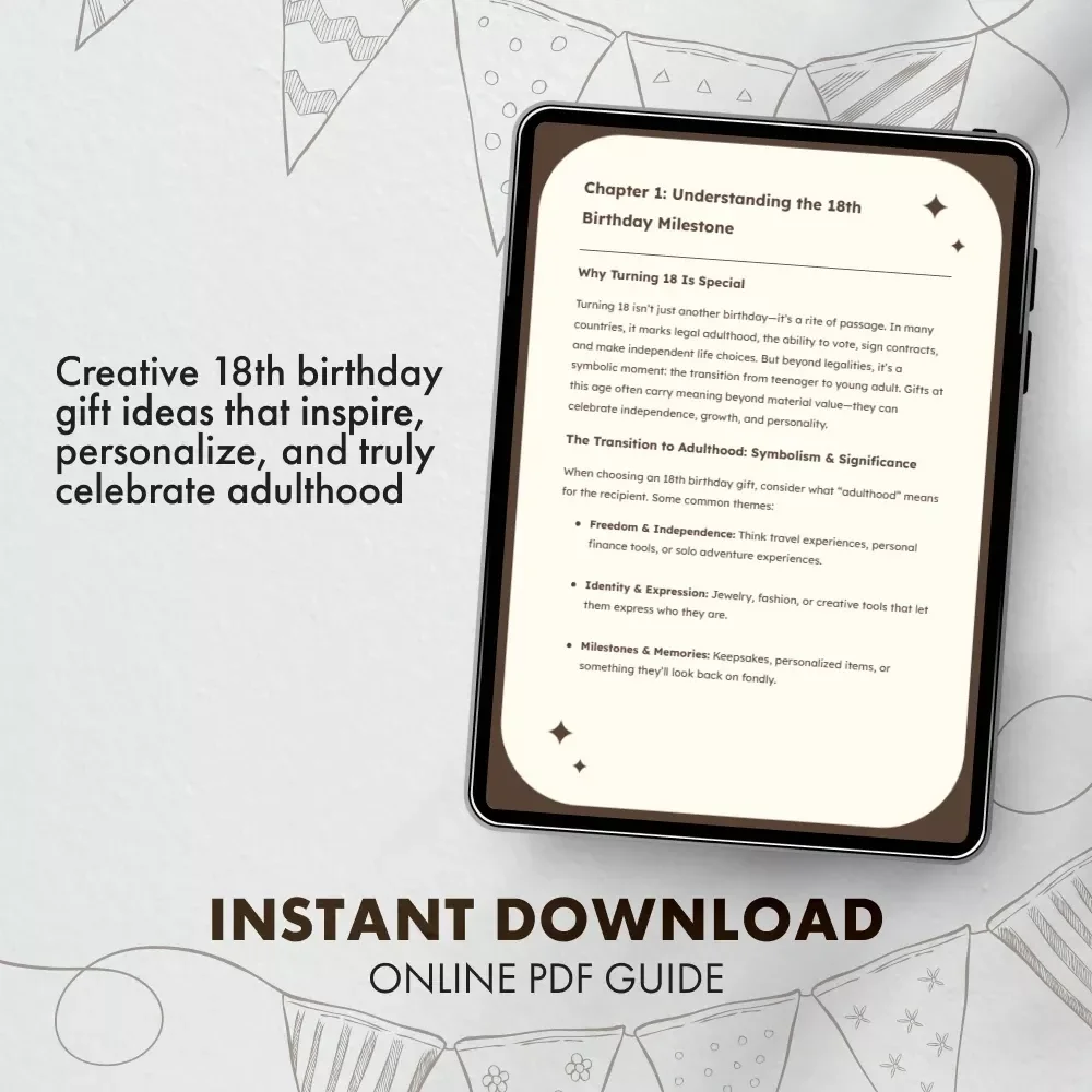 Eighteen & Thriving: Creative 18th Birthday Gift Ideas That Wow | Ultimate Digital Guide for Unique 18th Birthday Gift Ideas, Experiences & Keepsakes