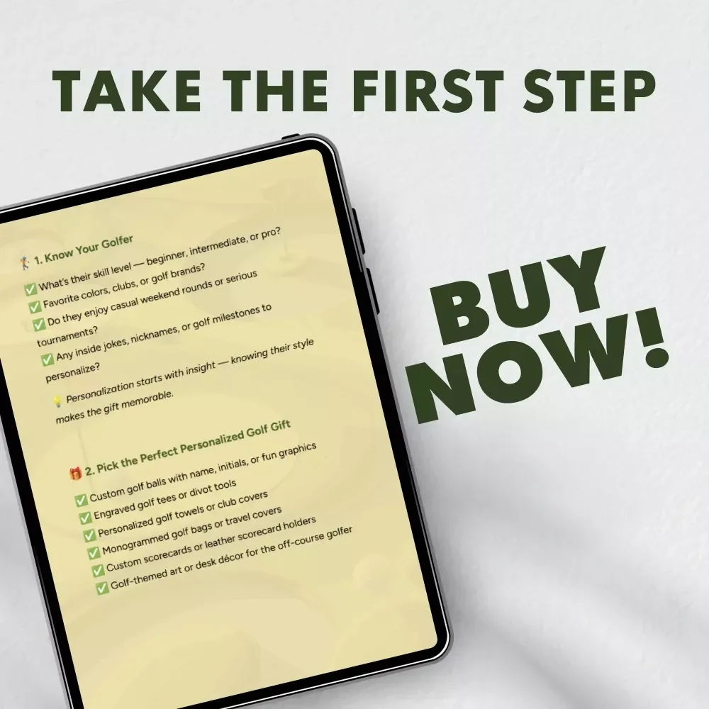 Golf Gifts That Score Big Every Time | Personalized Golf Gifts Checklist | Unique Digital Download Gift Guide for Golf Lovers
