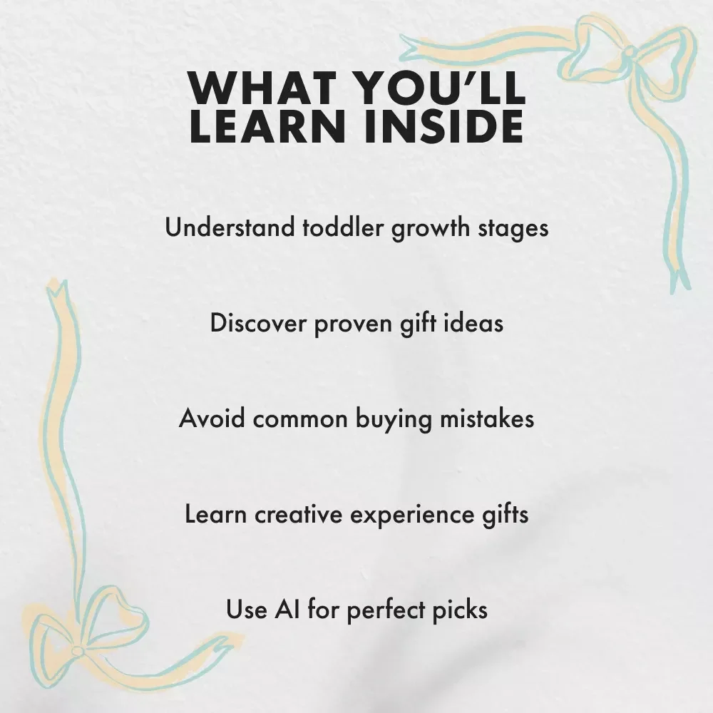 How to Choose the Perfect 2-Year-Old Birthday Gift | Digital Parenting Guide for Thoughtful 2 Year Old Birthday Gifts | Printable eBook for Parents & Gift Givers