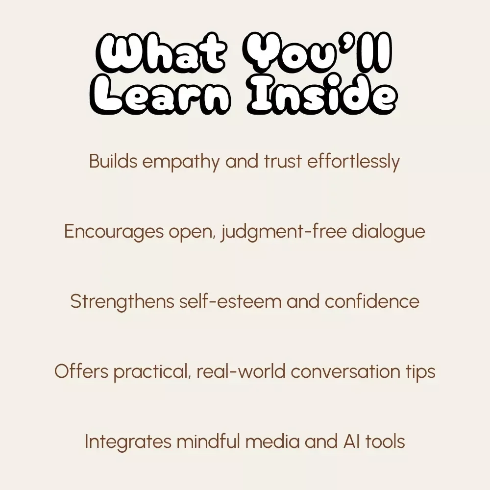 Teen Body Image Talk Checklist | Printable Digital Download | How to Talk to Your Teen About Body Image | Positive Parenting Guide for Healthy Conversations