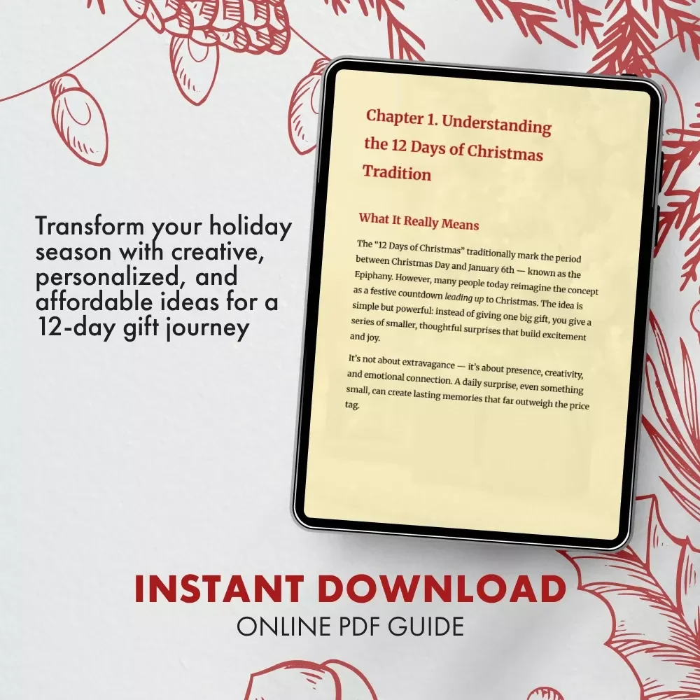 12 Days of Christmas Gift Magic | 12 Days of Christmas Gift Ideas eBook | Holiday Gift Planning Guide for Couples, Families & Friends