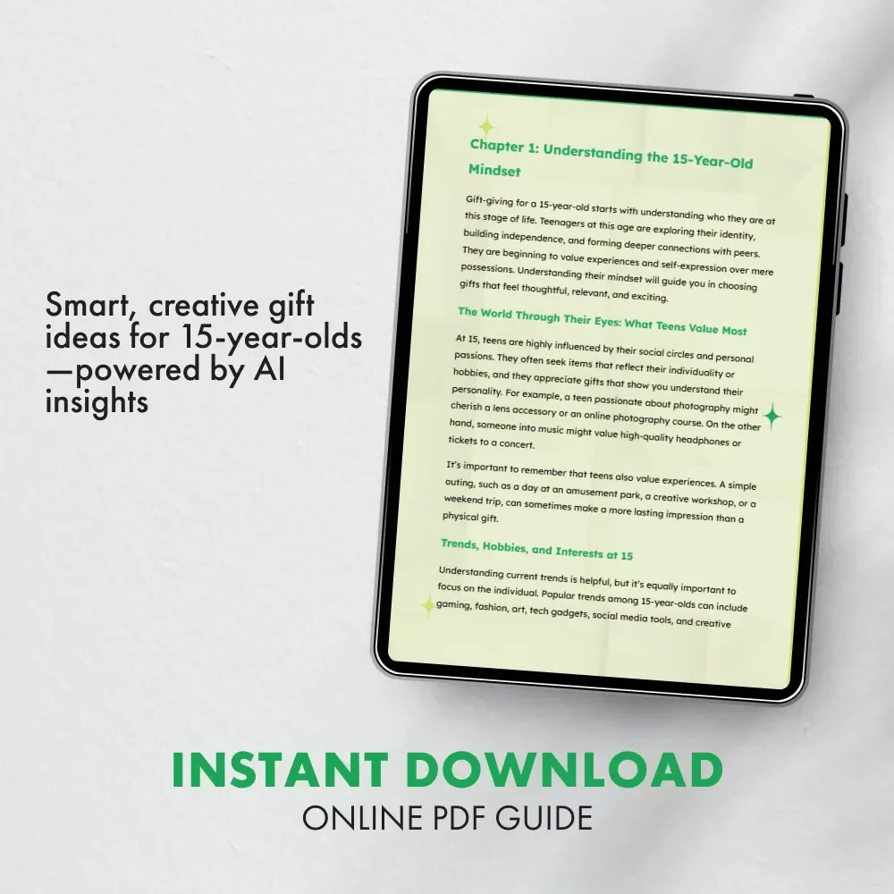 Gifts That Spark Creativity: Age 15 | Digital Gift Guide for Parents, Teens & Thoughtful Shoppers | Perfect Gifts for 15 Year Olds