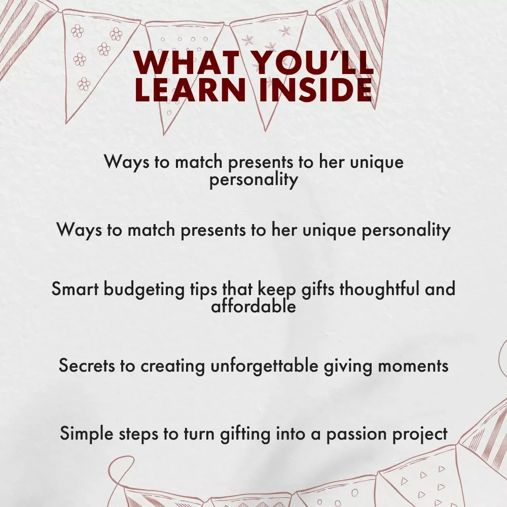Finding the Perfect Birthday Gift for Her Made Simple | Digital eBook Guide | Thoughtful Birthday Gifts for Her | Meaningful Gift Ideas for Women