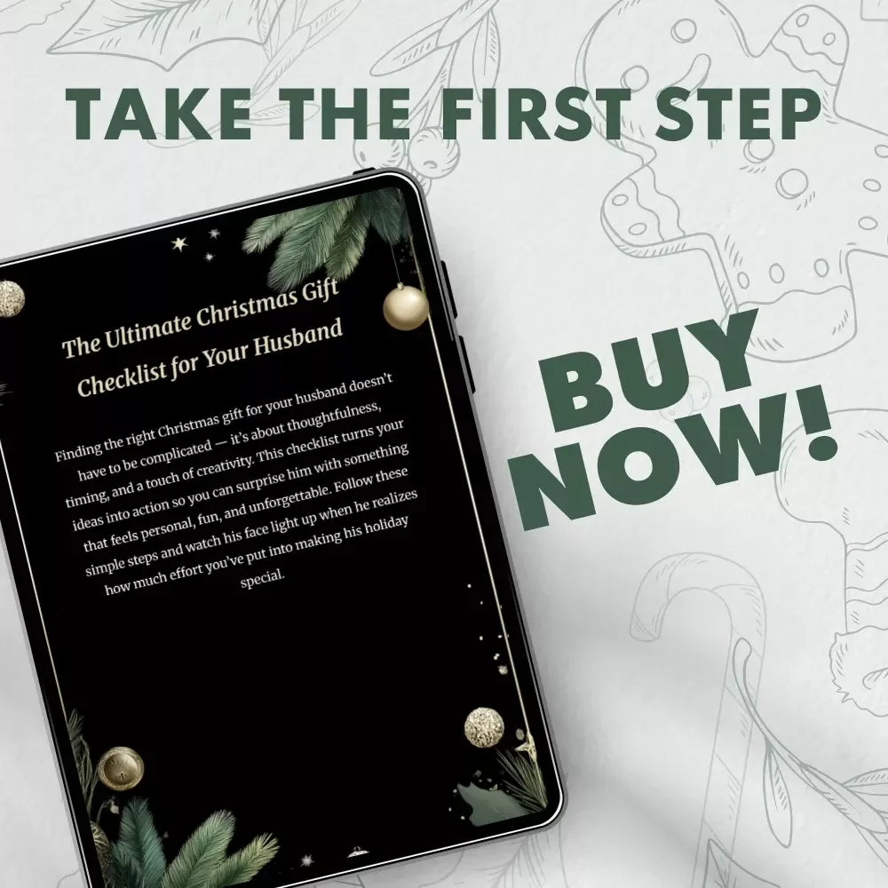 The Ultimate Christmas Gift Checklist for Your Husband | Digital Download | Festive Husband Gift Ideas