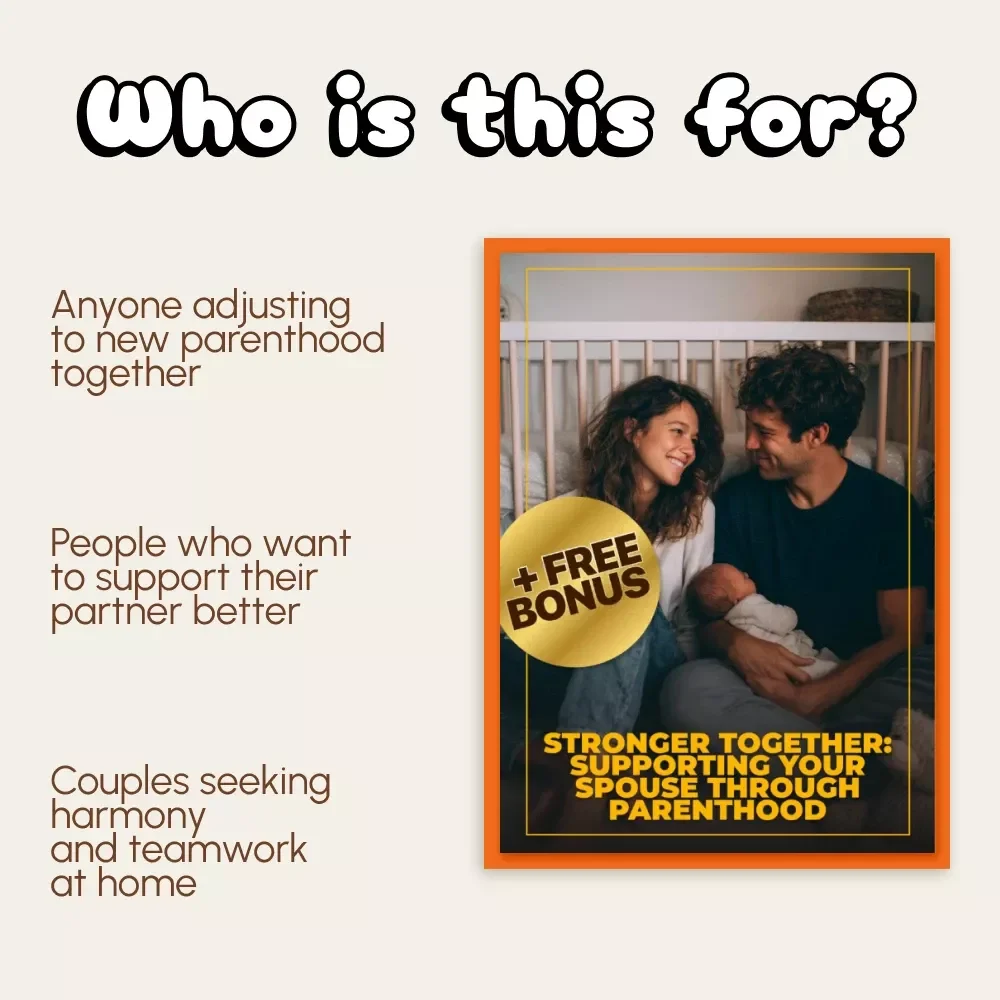 Stronger Together: Supporting Your Spouse Through Parenthood | Relationship Guide for Couples | Digital Download on How to Support Your Spouse When Having Kids