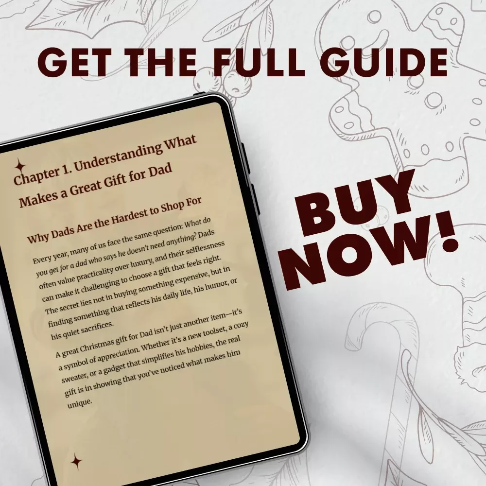 Thoughtful Christmas Gifts for Dad | Digital Gift Guide for Meaningful, Unique & Personalized Christmas Gifts for Dad | AI-Powered Gifting Inspiration eBook