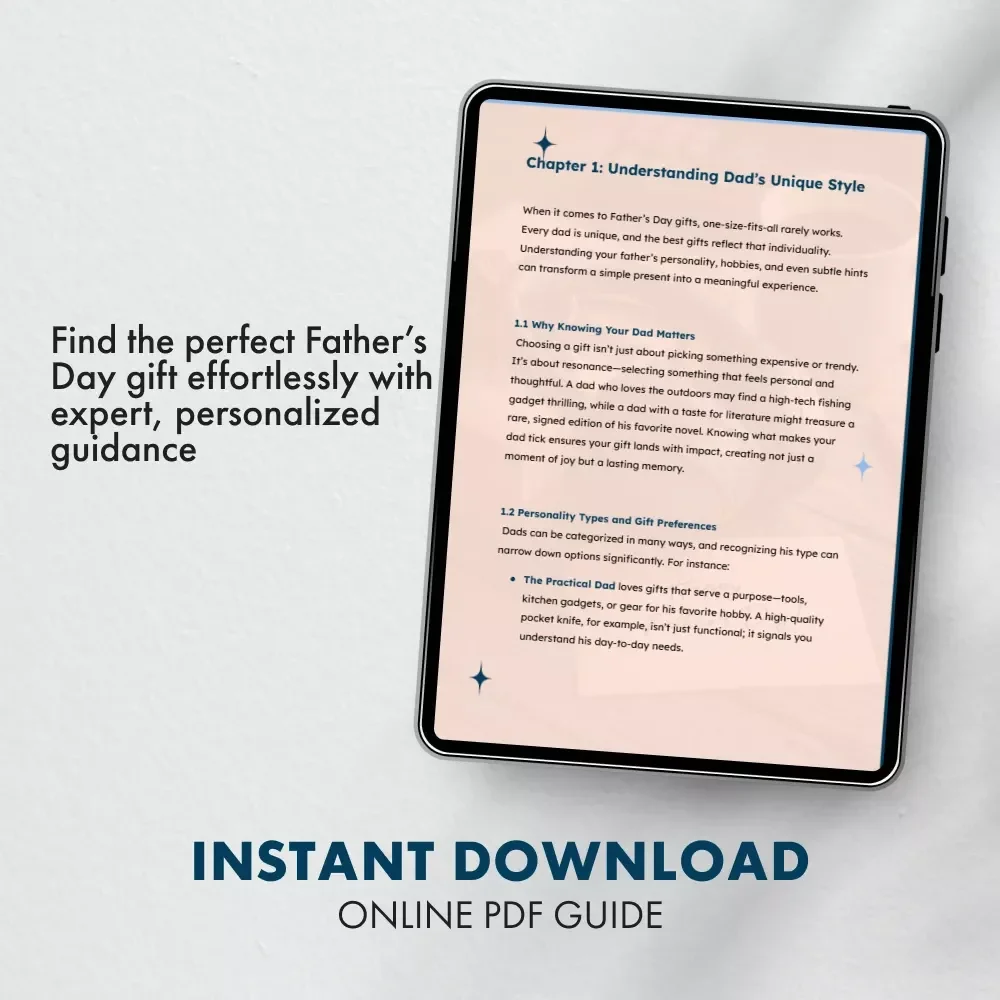 Father’s Day Made Easy: Gifts That Delight | The Ultimate Father’s Day Gifts eBook & Guide for Every Dad’s Style – Perfect Gift Ideas for Father’s Day, from Classic to Personalized and Tech-Savvy Picks