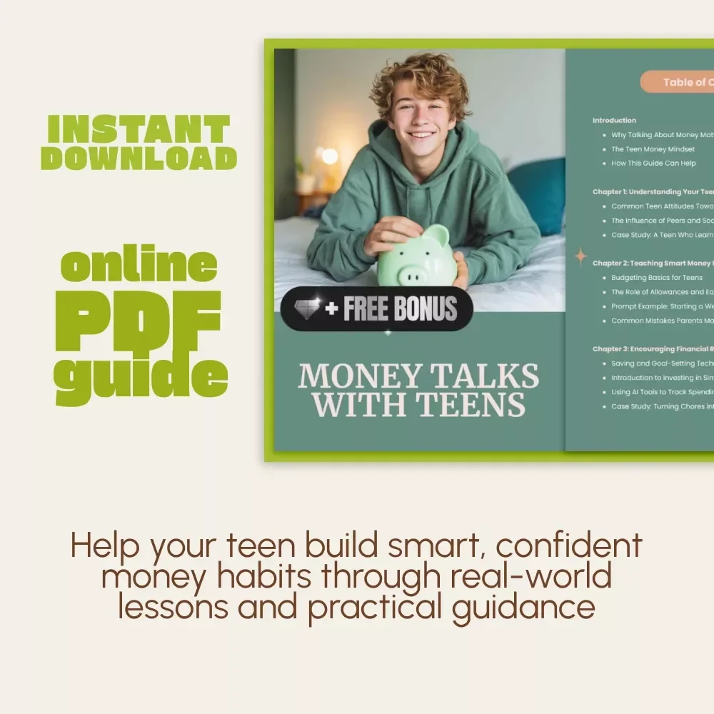 Money Talks with Teens | How to Talk to Your Teen About Money | Digital Parenting Guide for Raising Financially Smart Teens