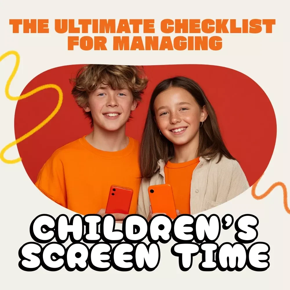 The Ultimate Checklist for Managing Children’s Screen Time | Printable Family Guide | Digital Download for Parents | How to Manage Screen Time for Children