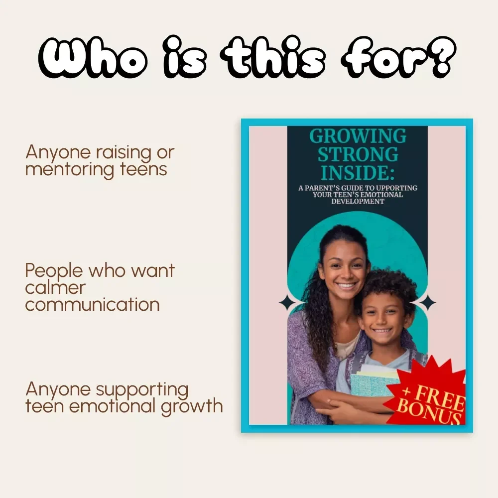 Growing Strong Inside: A Parent’s Guide to Supporting Your Teen’s Emotional Development | Digital Parenting Guide | How to Support Your Teen's Emotional Development eBook | Printable Download