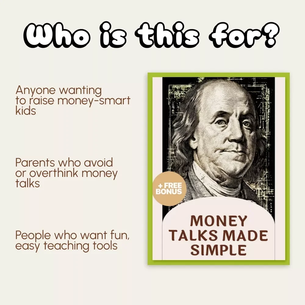 Money Talks Made Simple | Printable Digital Guide for Parents | How to Talk to Your Child About Money | Fun Family Finance Conversation eBook | Teaching Kids About Money Made Easy