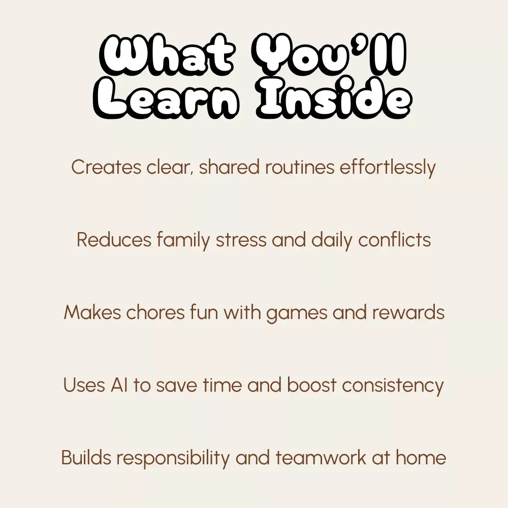 Harmony at Home: Your Family Chores Calendar Made Easy | How to Organize a Family Chores Calendar eBook | Digital Download Guide for Parents, Kids & Families