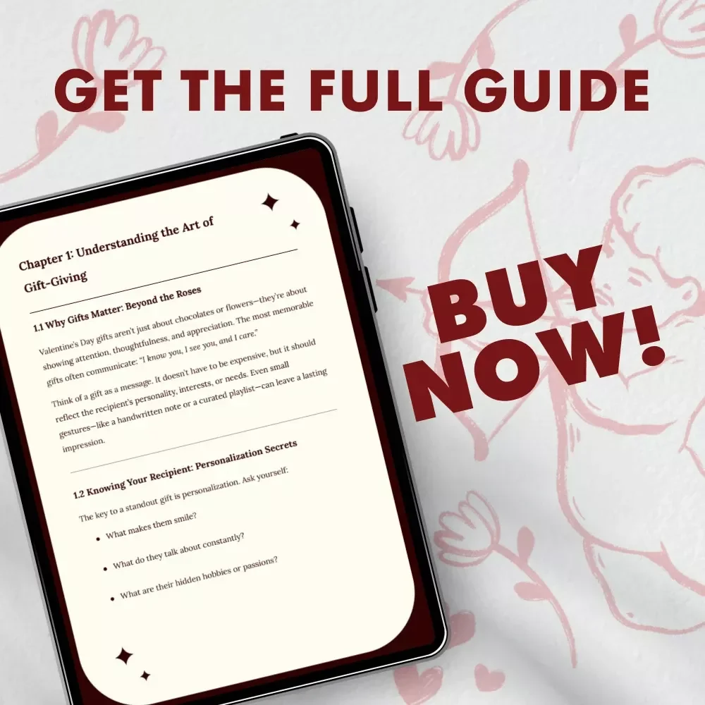 Heartfelt & Smart: The Ultimate Guide to Valentine’s Day Gifts | Digital Download eBook | Thoughtful Gift Ideas, Romantic Tips & Creative Wrapping Inspiration