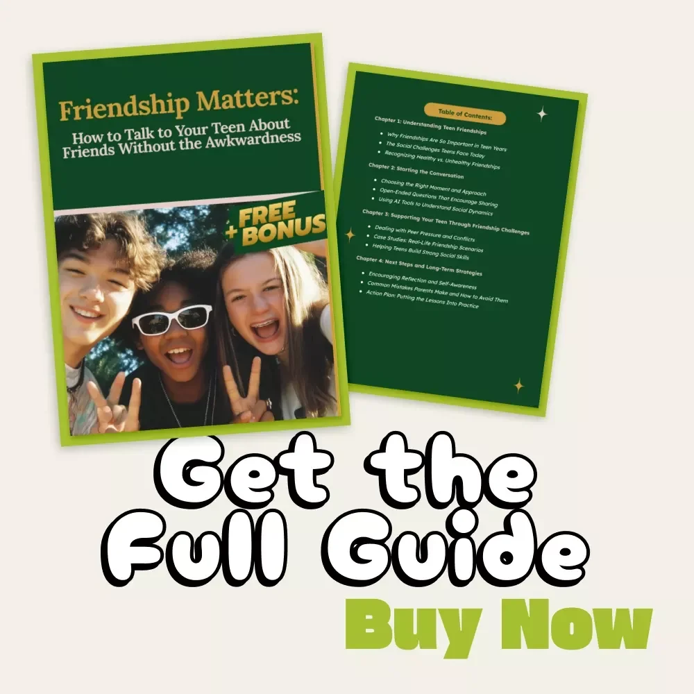 Friendship Matters: How to Talk to Your Teen About Friends Without the Awkwardness | Parenting Guide, Teen Communication eBook, Digital Download for Parents, Teen Friendship Tips