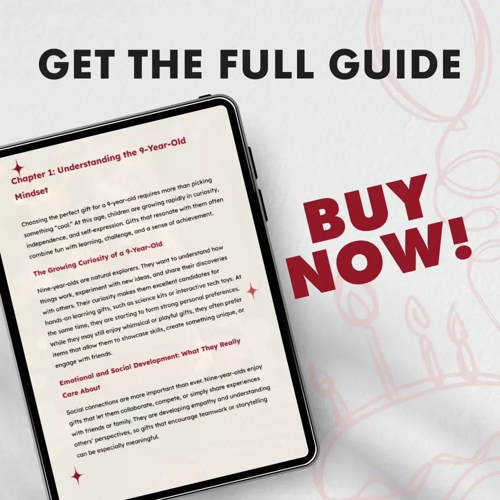 Gifts for 9-Year-Olds: Fun Meets Learning | Ultimate Parent Guide for Choosing Educational, Creative & Fun Gifts for 9 Year Olds | Digital Download eBook & Gift Planning Resource