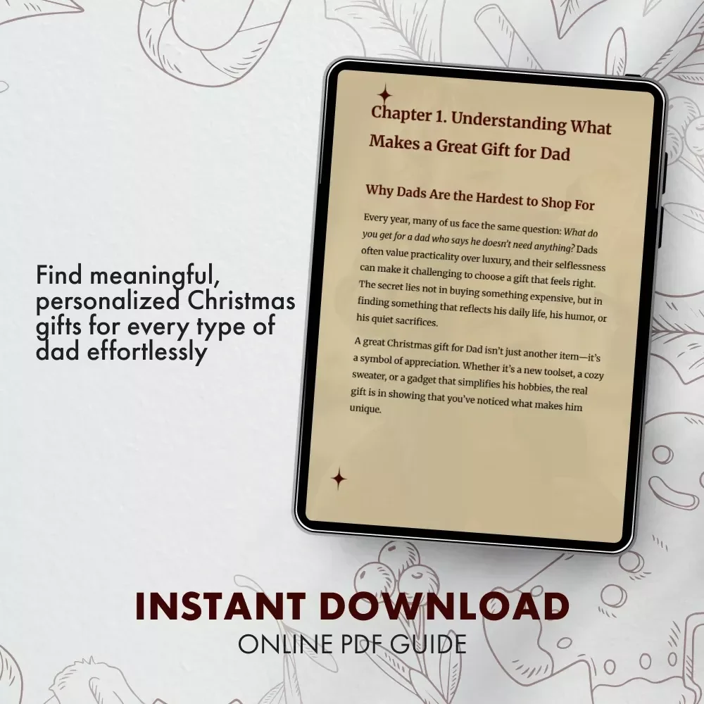 Thoughtful Christmas Gifts for Dad | Digital Gift Guide for Meaningful, Unique & Personalized Christmas Gifts for Dad | AI-Powered Gifting Inspiration eBook
