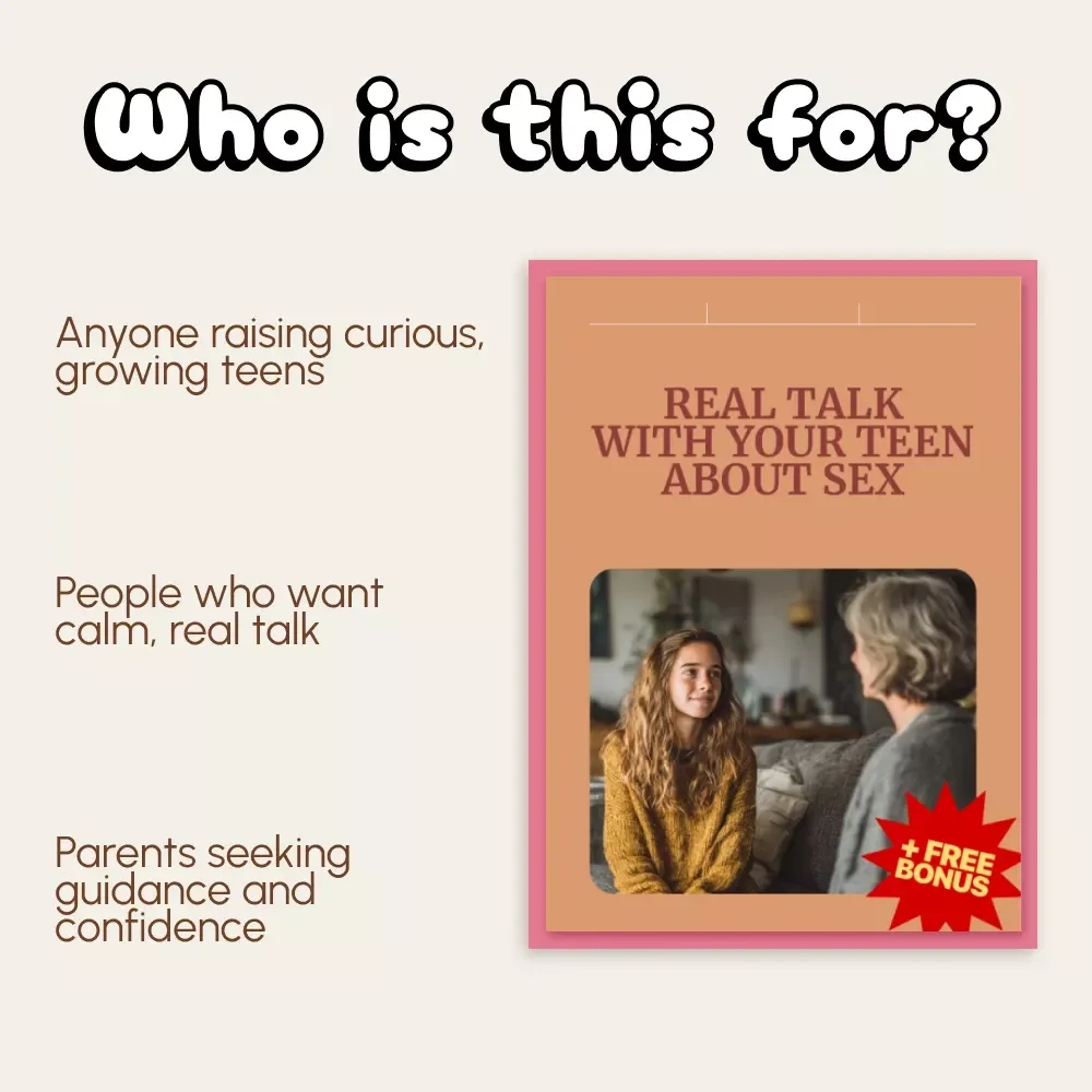 Real Talk with Your Teen About Sex – A Parent’s Guide on How to Talk to Your Teen About Sex | Digital Download, eBook, Conversation Starter for Parents and Teens