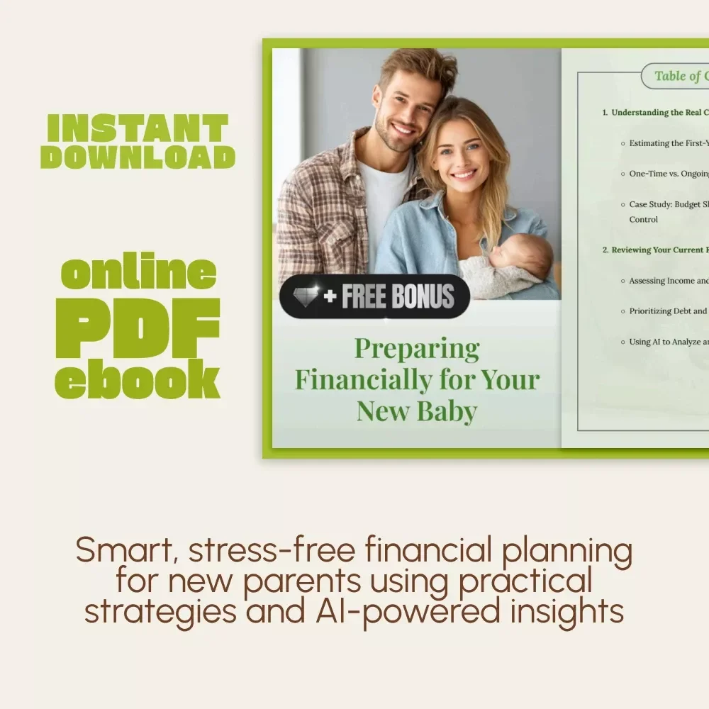 Preparing Financially for Your New Baby | Budget Planning eBook for New Parents | How to Prepare Financially for a Baby | Digital Download Guide