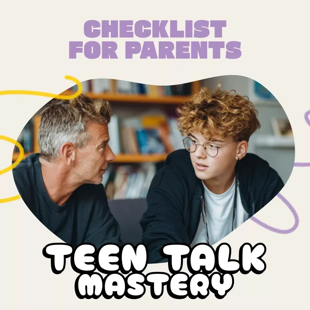 Teen Talk Mastery Checklist for Parents | Printable Digital Download | Tips for Effective Communication with Teenagers | Parent-Teen Connection Guide