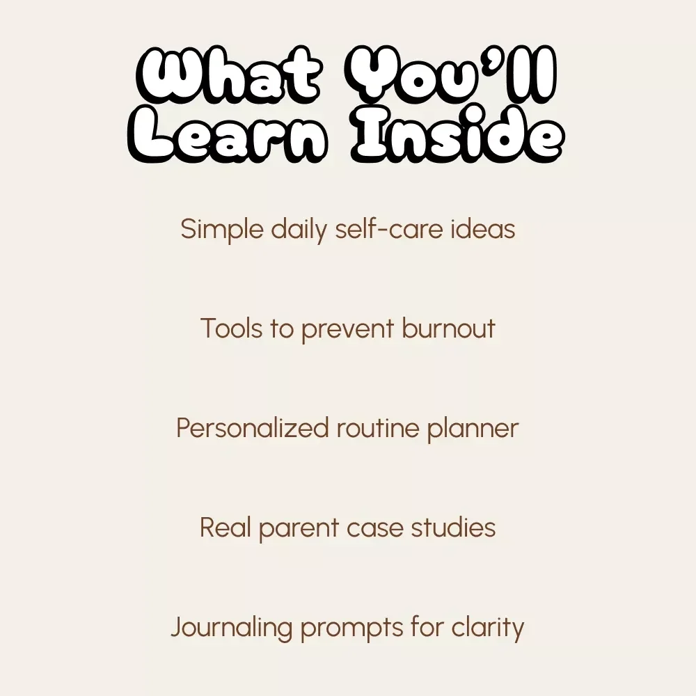 Little You, Big Care: Self-Care for Parents of Infants | Digital Download Self-Care Guide for New Parents, eBook on Mental Health, Journaling, and Stress Relief