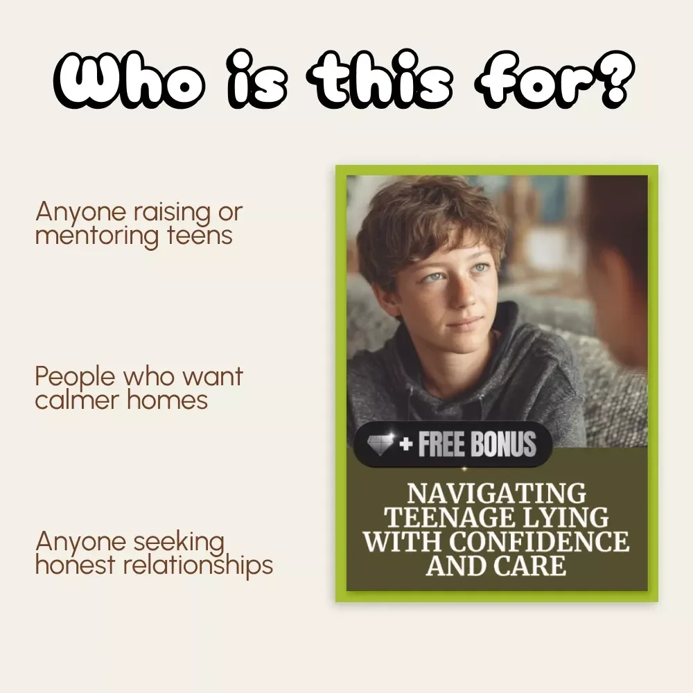Navigating Teenage Lying with Confidence and Care – Parenting Guide | How to Handle Teenage Lying | Digital Download for Parents Seeking Calm, Connection & Trust