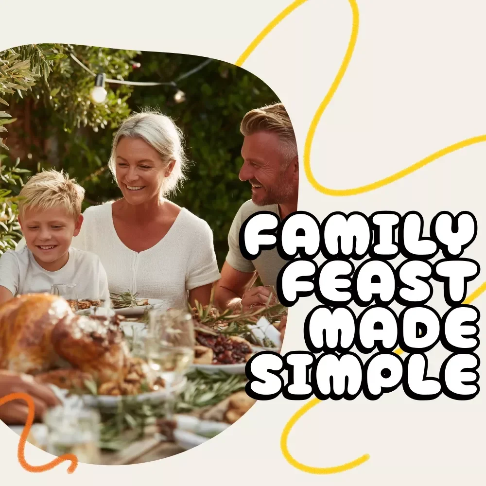 Family Feast Made Simple: Your Stress-Free Guide to Meal Planning | Meal Planning eBook | Digital Download for Busy Families