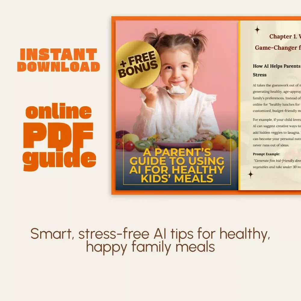 A Parent’s Guide to Using AI for Healthy Kids’ Meals | How to Use AI to Generate Healthy Meal Ideas for Kids | Digital Parenting & Meal Planning Guide