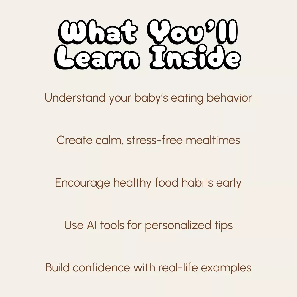 Tiny Bites, Big Wins: A Parent’s Guide to Feeding a Fussy Baby | Practical eBook for New Parents | Learn How to Feed a Fussy Baby with Confidence and Ease | Digital Download Guide for Calm Mealtimes and Happy Babies