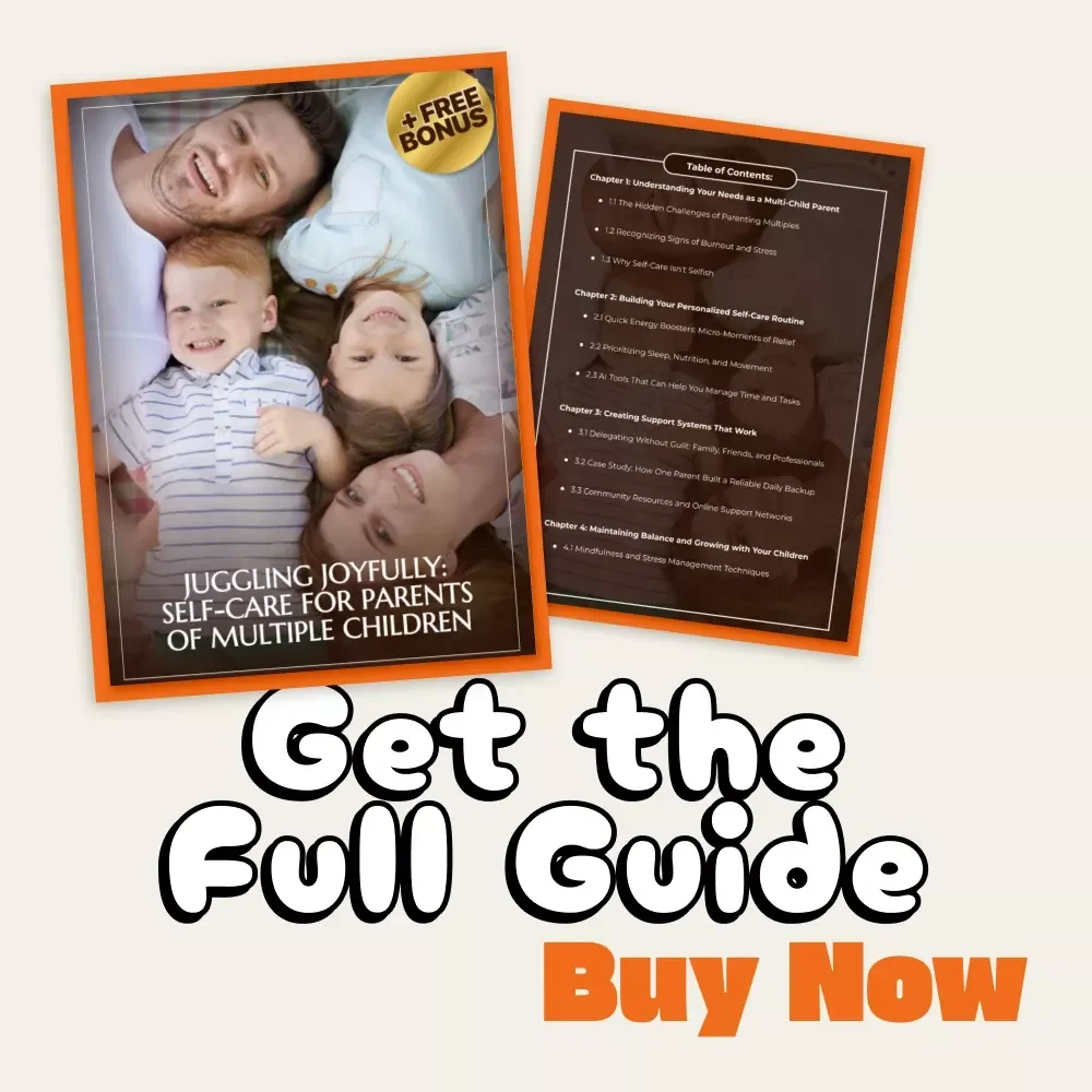 Juggling Joyfully: Self-Care for Parents of Multiple Children | Printable Digital Download | Parenting Guide for Busy Moms and Dads | Mindful Family Balance eBook
