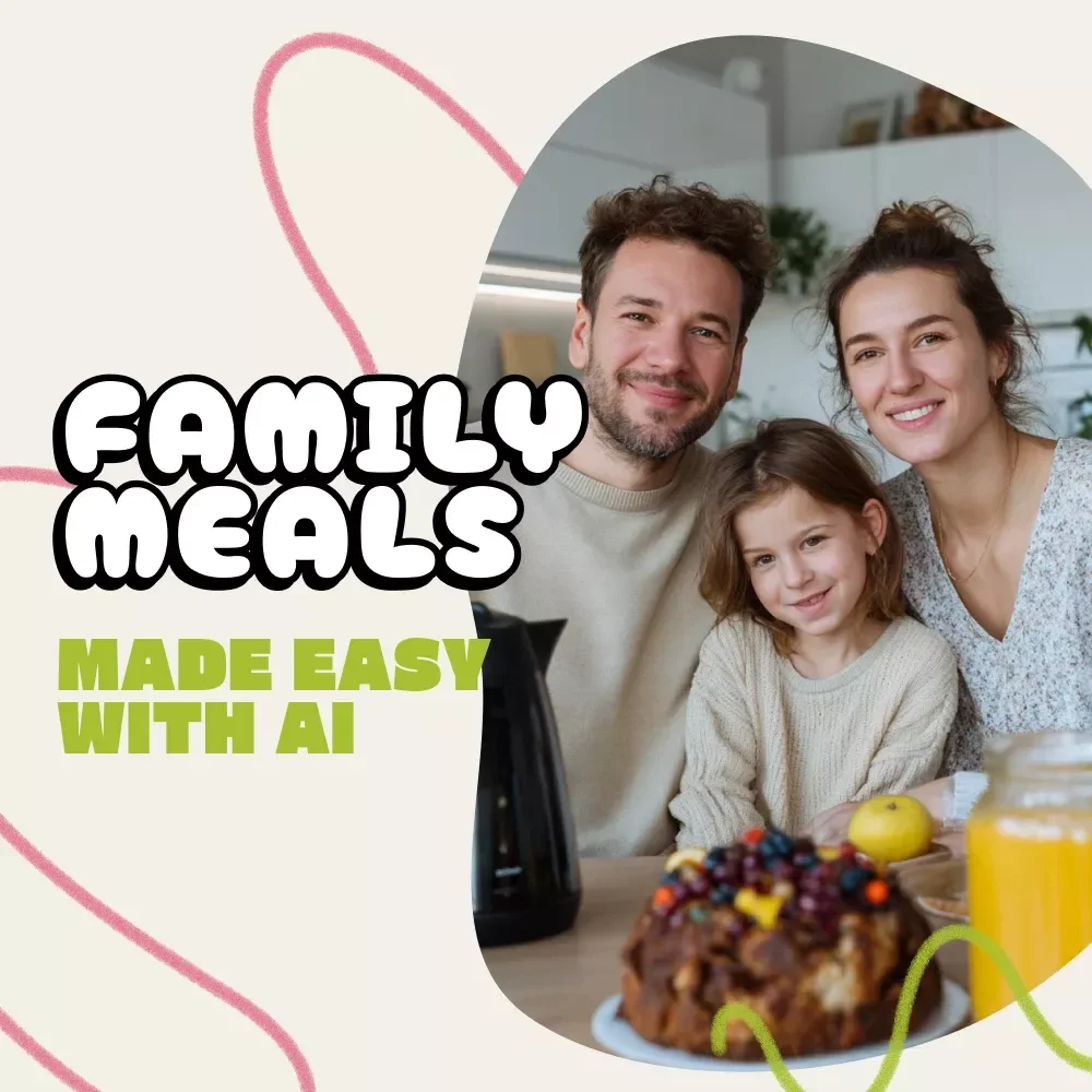 Family Meals Made Easy with AI | Digital Checklist for Busy Families | How to Use AI to Organize a Family Meal Plan