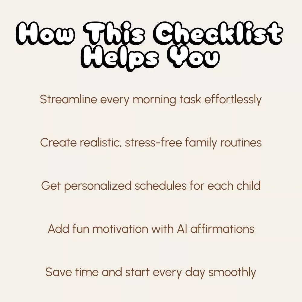 Rise and Shine with AI | How to Use AI to Create a Morning Routine for Kids | Digital Download Checklist for Parents
