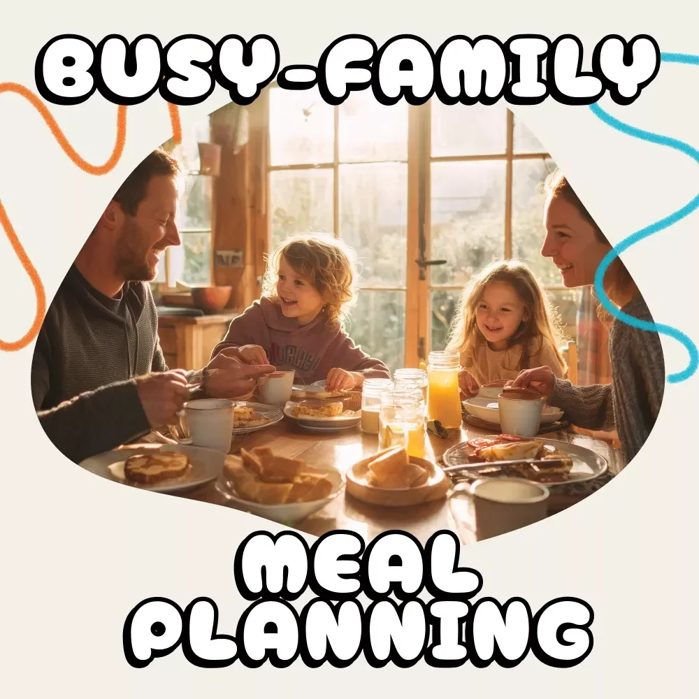 The Ultimate Busy-Family Meal Planning Checklist: Stress Less, Eat More! | Printable Digital Download | Family Meal Planner | Meal Prep Organizer for Moms & Dads | Editable eBook & Checklist