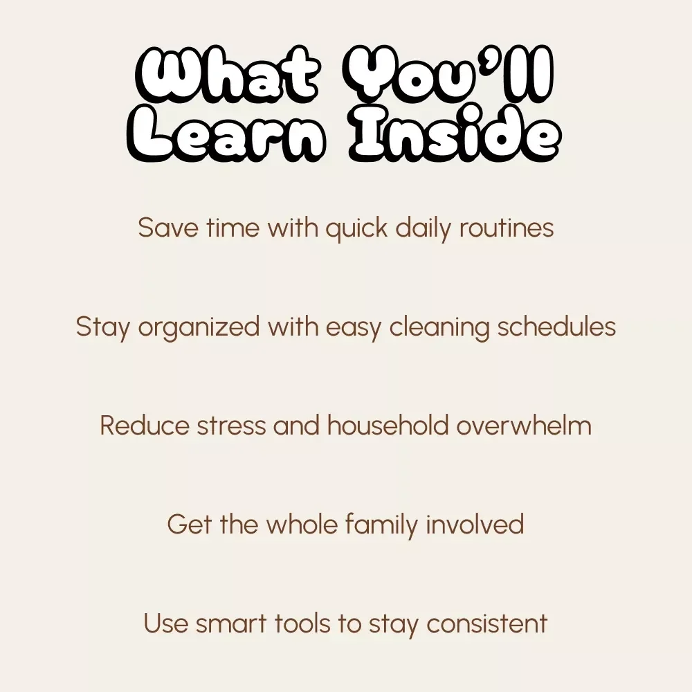 Clean in a Snap: Smart Schedules for Busy Parents | The Ultimate Guide to the Best Cleaning Schedules for Busy Parents | Digital Download Home Organization Planner