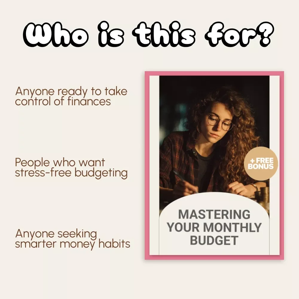 Mastering Your Monthly Budget | Printable Digital Guide to How to Manage Household Expenses, Budgeting Tips, 50/30/20 Rule, AI Tools for Smarter Spending