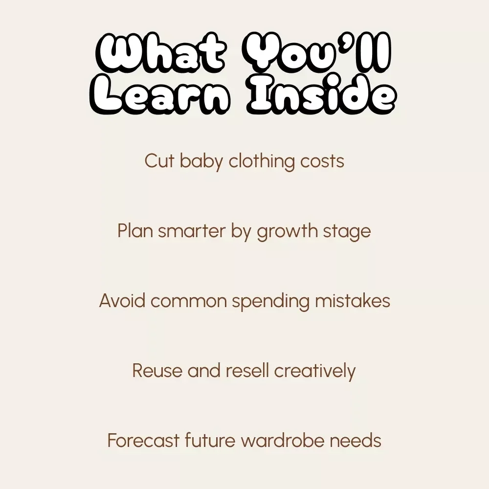 Smart Baby Style on a Budget | Printable Guide for New Parents | How to Save Money on Baby Clothes | Digital Download for Frugal & Sustainable Baby Fashion
