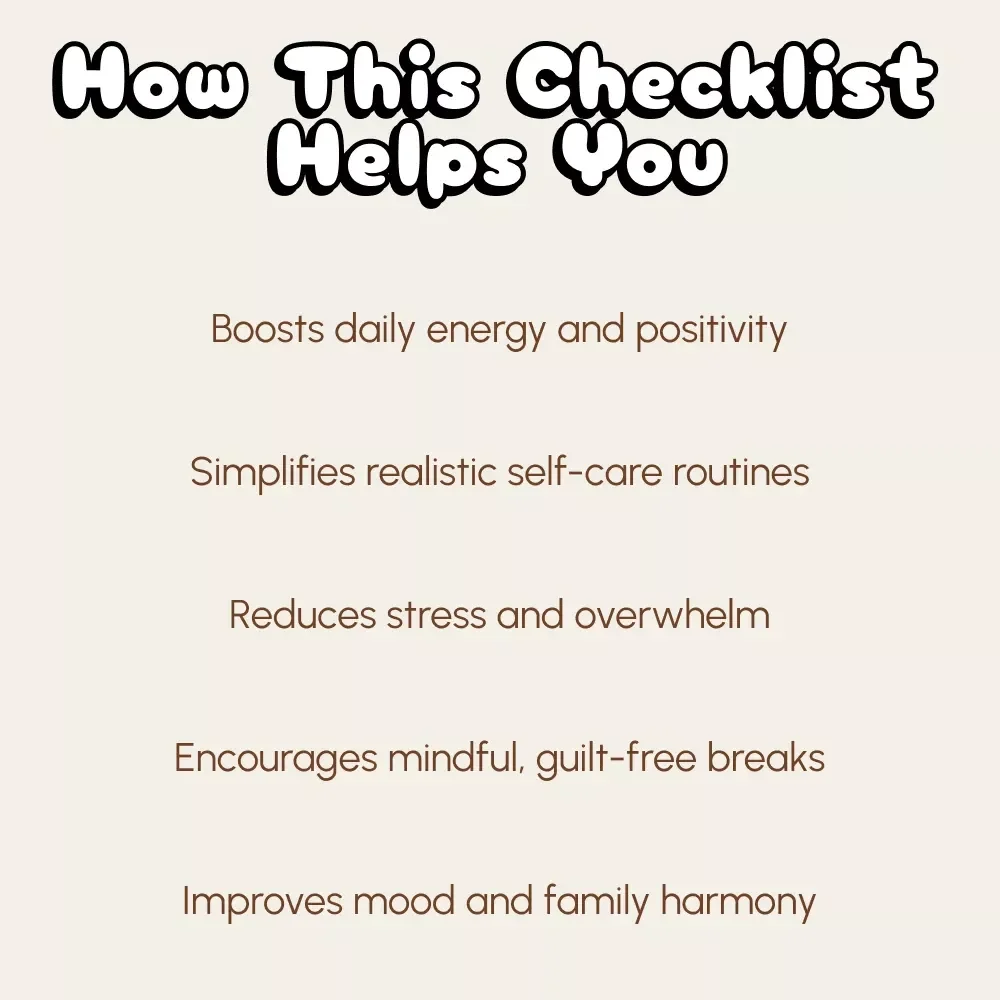 The Ultimate Parent Self-Care Checklist: Because Superheroes Need Breaks Too! | Printable Digital Download | Self-Care Guide for Busy Moms & Dads | Wellness Planner & Mindfulness Workbook