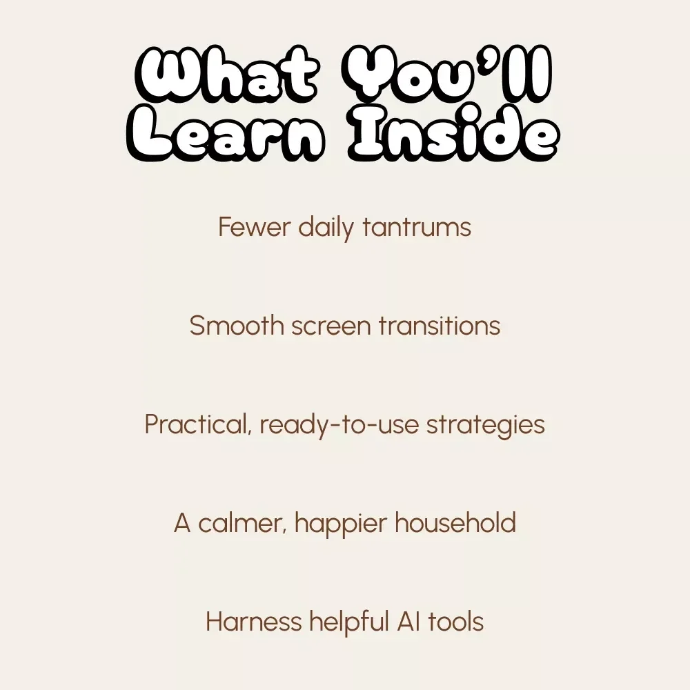 Screen Time Without Tears: A Digital Guide on How to Manage Toddler Screen Time Tantrums