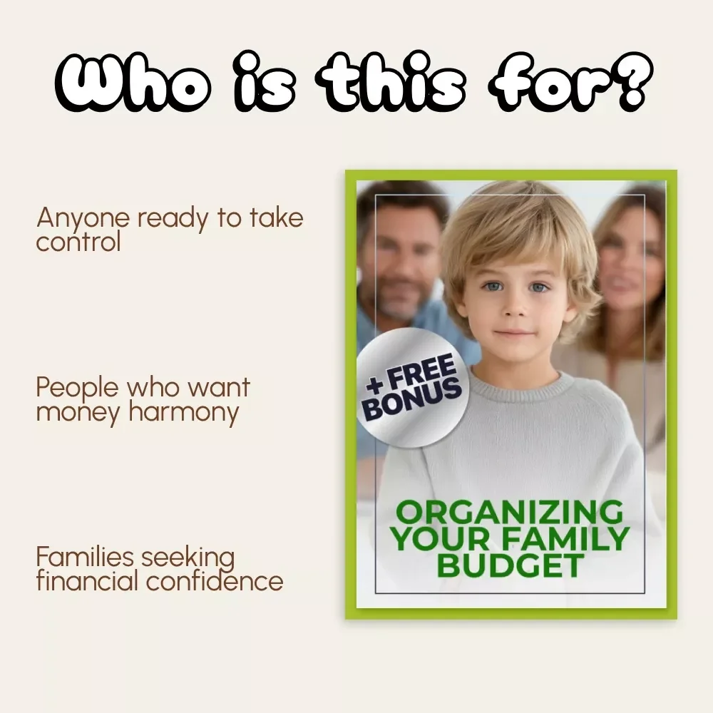 Organizing Your Family Budget | How to Organize a Family Budget Guide for Parents, Digital Budget Planner eBook, Printable Financial Planning Resource