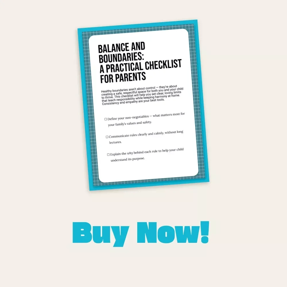 Balance and Boundaries: A Practical Checklist for Parents | Digital Parenting Guide, Gentle Discipline, Family Rules & Boundaries eBook for Calm, Confident Homes
