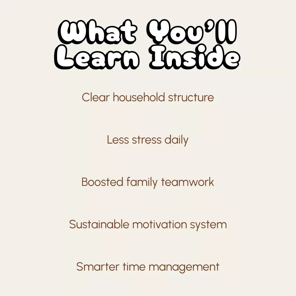 Parent’s Guide to Delegating Household Chores | Digital Download Guide for Families | Learn How to Delegate Household Chores, Reduce Stress & Create Balance