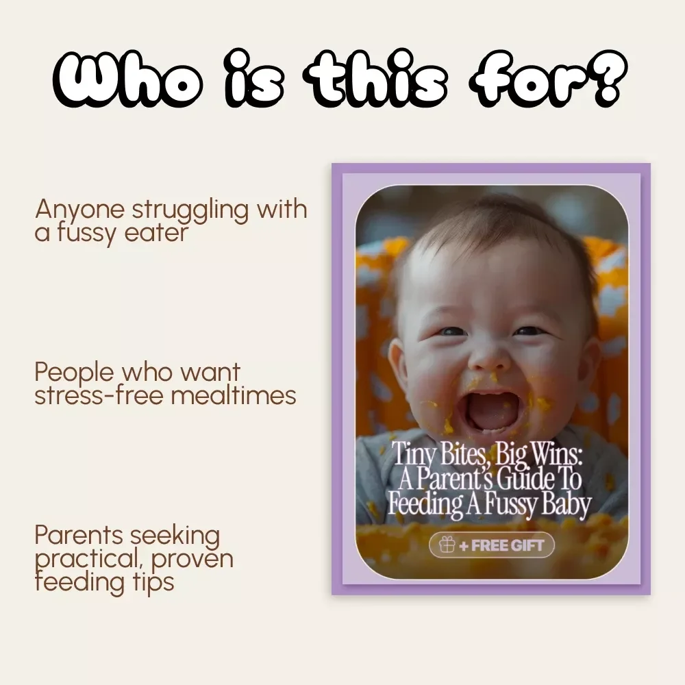 Tiny Bites, Big Wins: A Parent’s Guide to Feeding a Fussy Baby | Practical eBook for New Parents | Learn How to Feed a Fussy Baby with Confidence and Ease | Digital Download Guide for Calm Mealtimes and Happy Babies