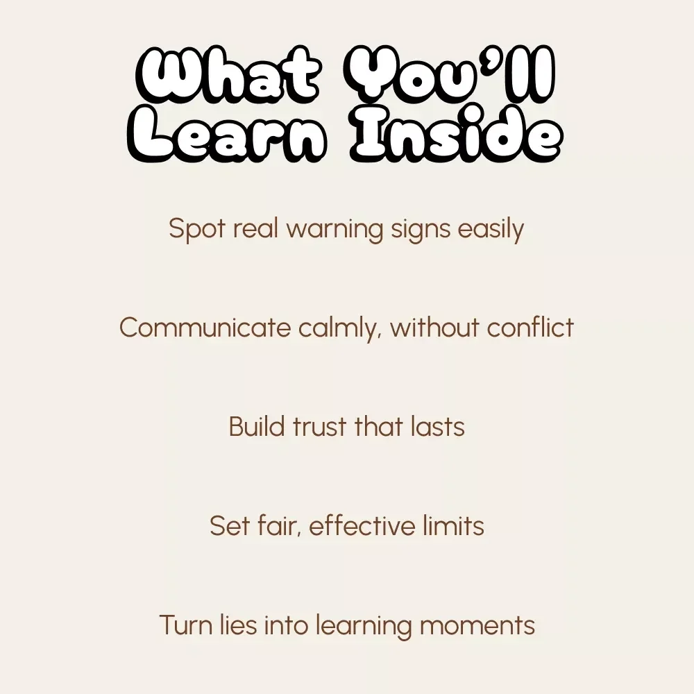 Navigating Teenage Lying with Confidence and Care – Parenting Guide | How to Handle Teenage Lying | Digital Download for Parents Seeking Calm, Connection & Trust