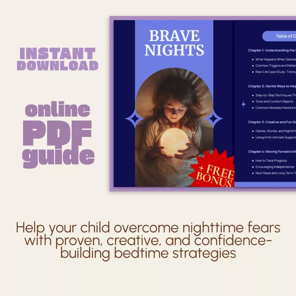Brave Nights | Digital Guide for Parents: How to Handle Child’s Fear of the Dark | Gentle Bedtime Strategies, Games & Comfort Tools