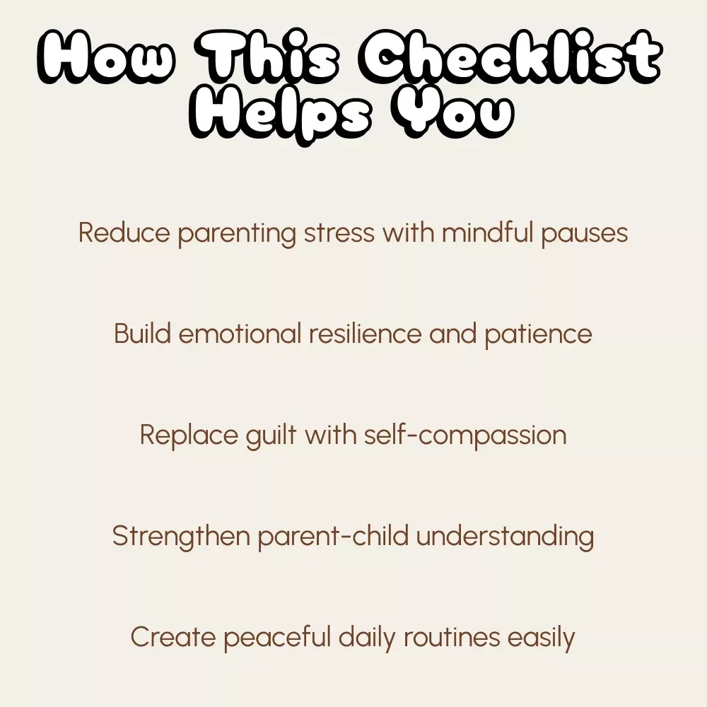 Checklist: How to Practice Self-Compassion as a Parent | Printable Parenting Guide, Digital Download, Mindful Mom & Dad eBook, Gentle Parenting Self-Care Checklist