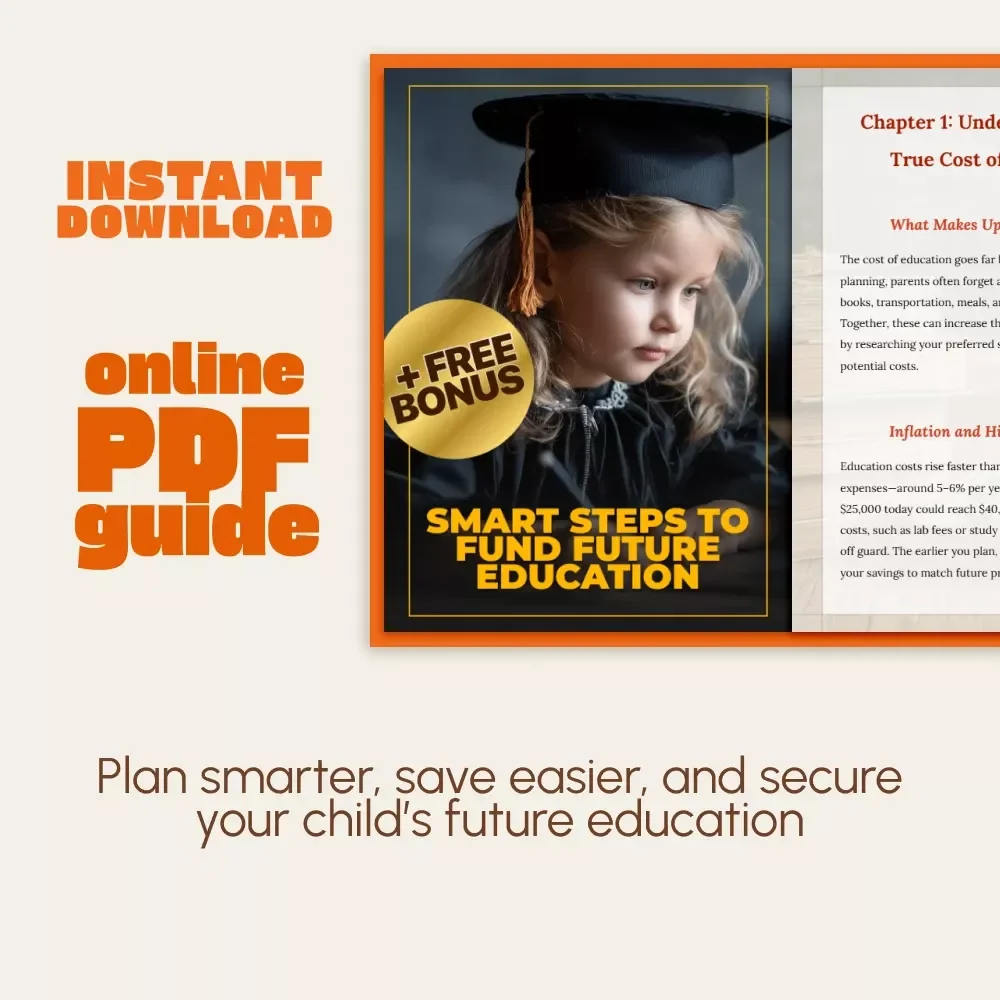 Smart Steps to Fund Future Education | Comprehensive Digital Guide on How to Plan for Future Education Costs, Save Smarter, and Maximize Financial Aid Opportunities