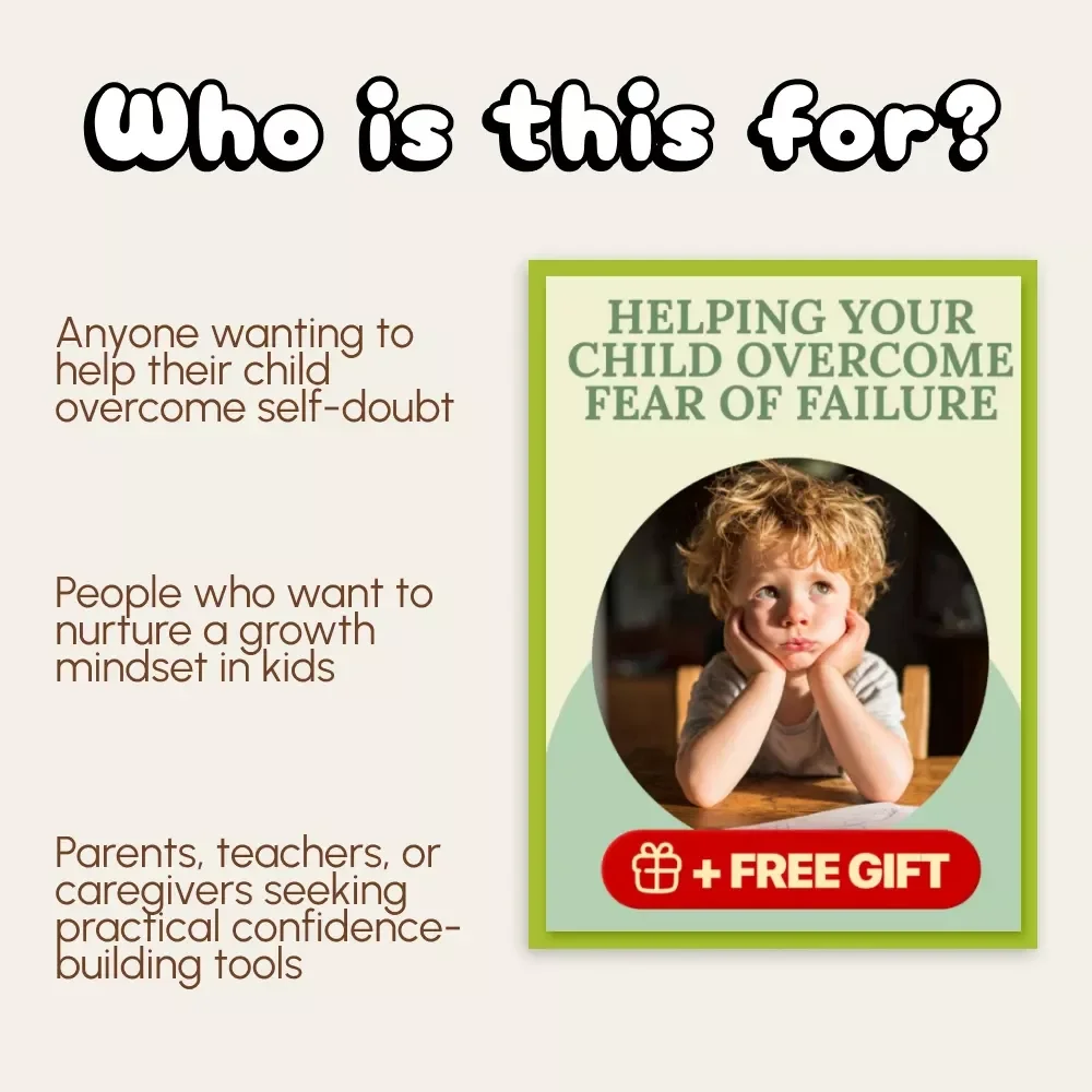Helping Your Child Overcome Fear of Failure | Parenting eBook | Growth Mindset Guide for Kids | Printable Digital Download for Confident Children